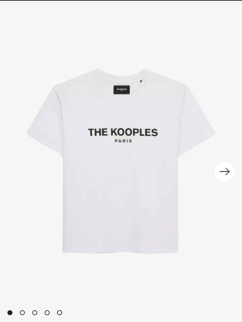 The Kooples Paris Spell Out Graphic Logo T-Shirt - Size Large